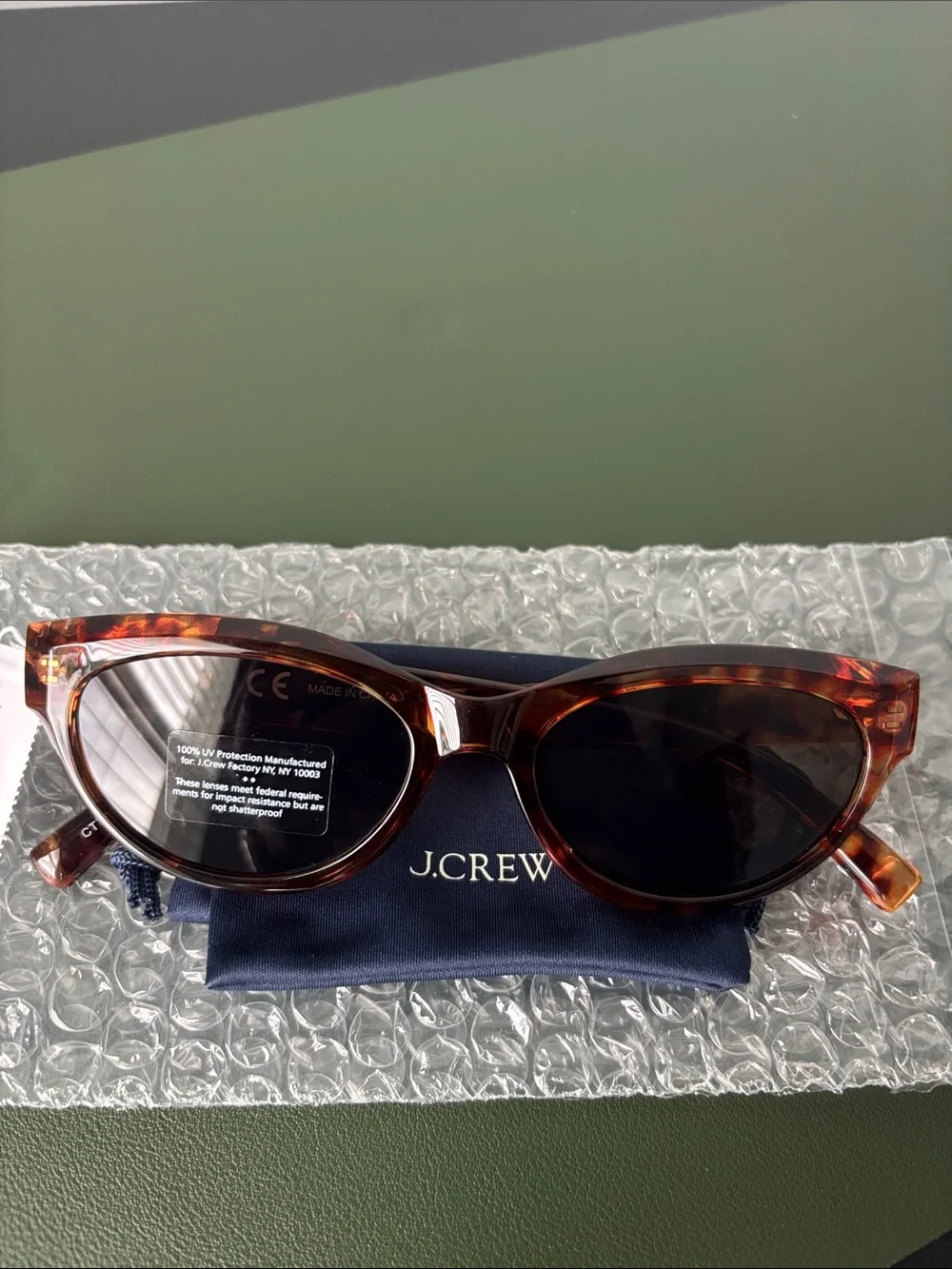 J. Crew Tortoiseshell Cat-Eye Sunglasses - Brown